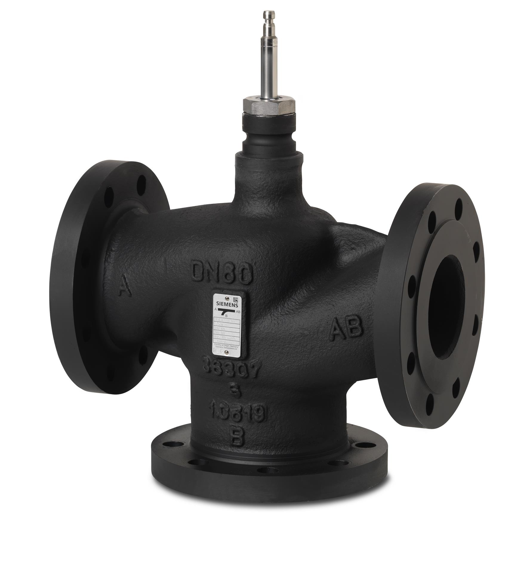 VXF63.125-200 3-port valve, PN40, DN 125, kvs 200, with flanged connections