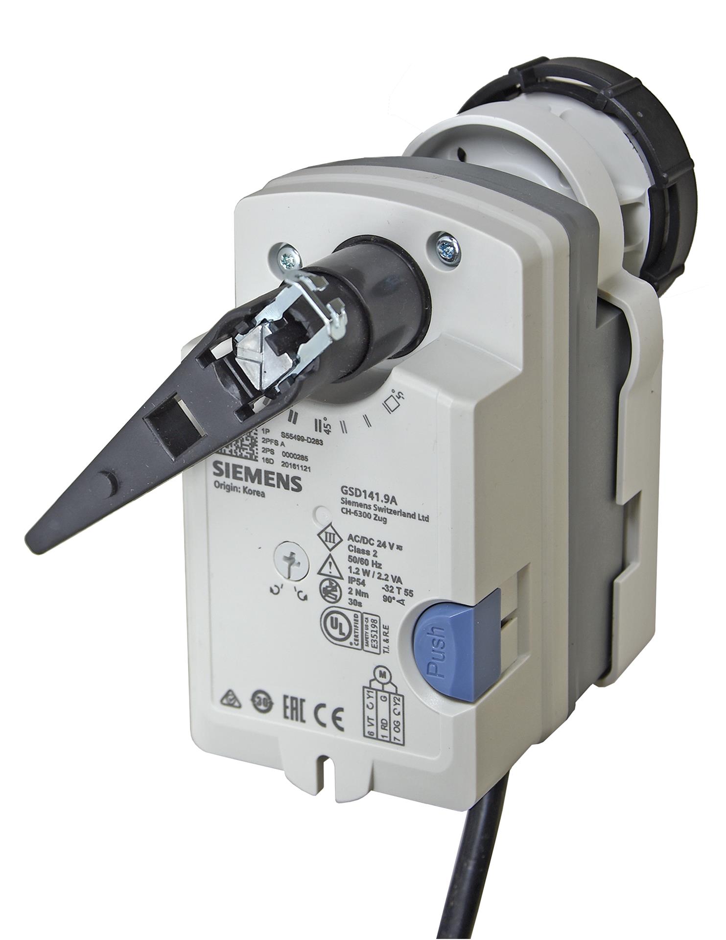 Electromotoric rotary actuators without spring return for ball valves, 2 Nm, 30s GSD161.9A